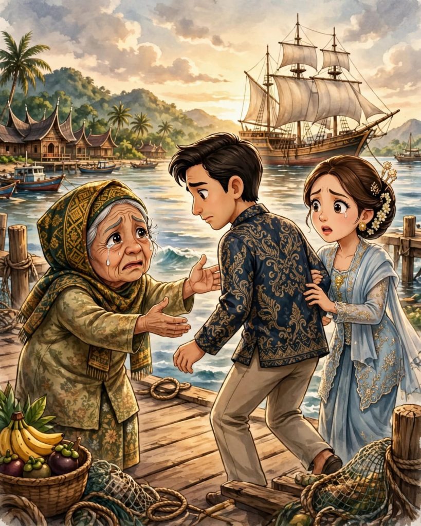 Cerita Dongeng Legenda Malin Kundang 5 Malin Kundang Ketemu Kembali dengan Ibu nya