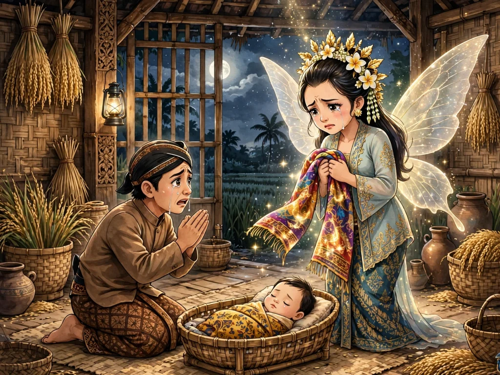 Kisah Legenda Jaka Tarub dan Bidadari 5 Penemuan Selendang Dewi Nawang Wulang