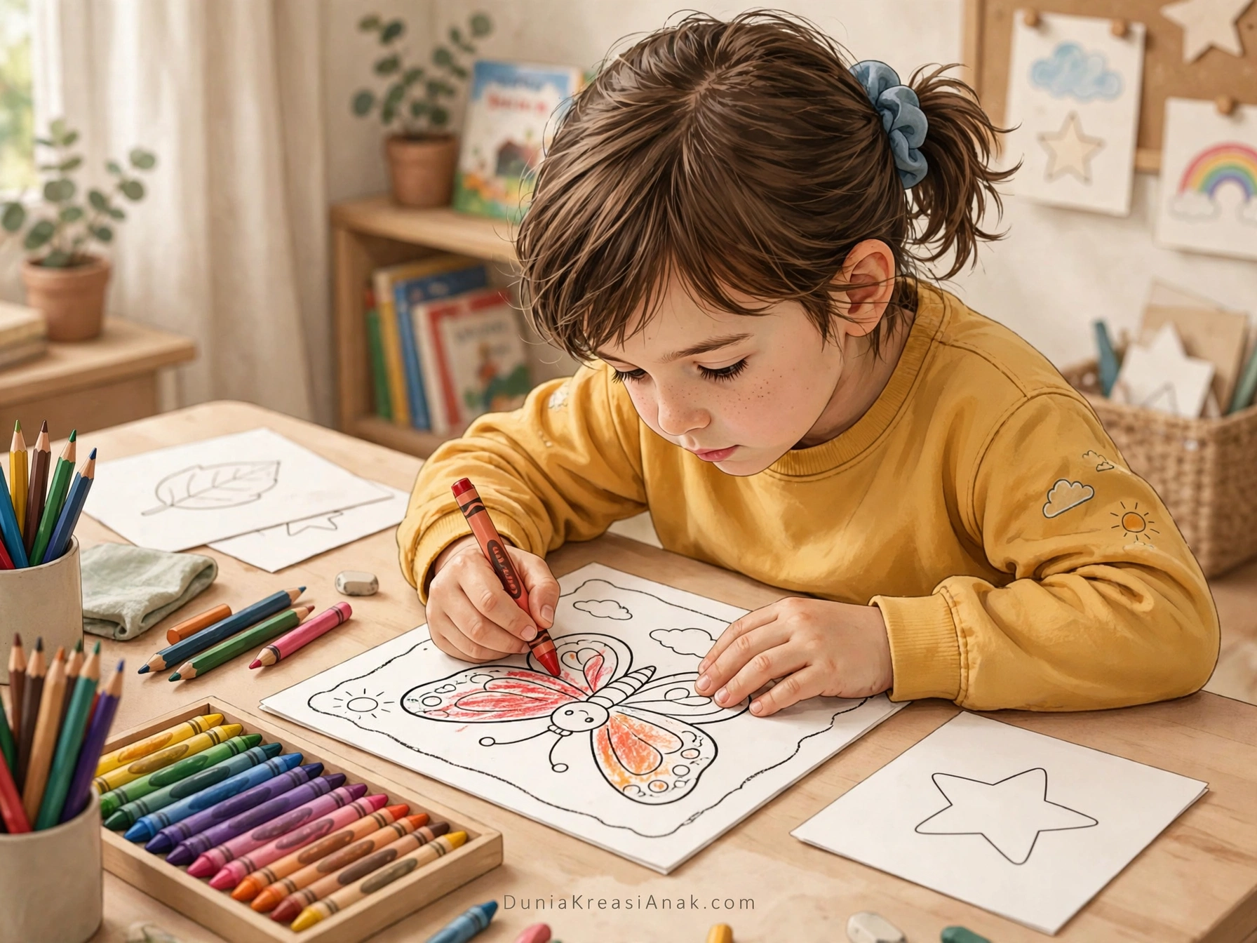 Coloring Page Membantu Melatih Motorik Halus Anak