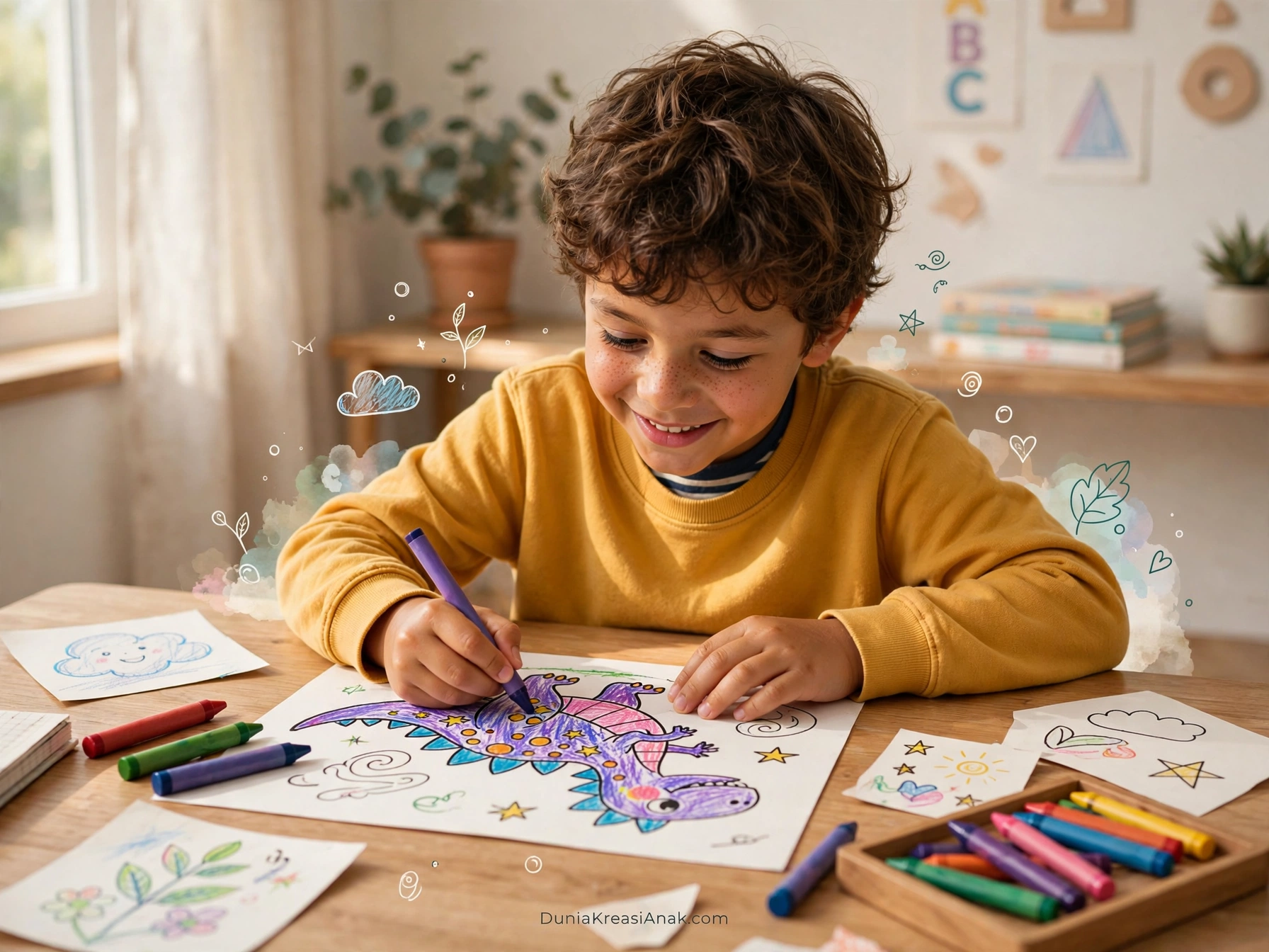 Coloring Page Mendorong Kreativitas dan Imajinasi Anak
