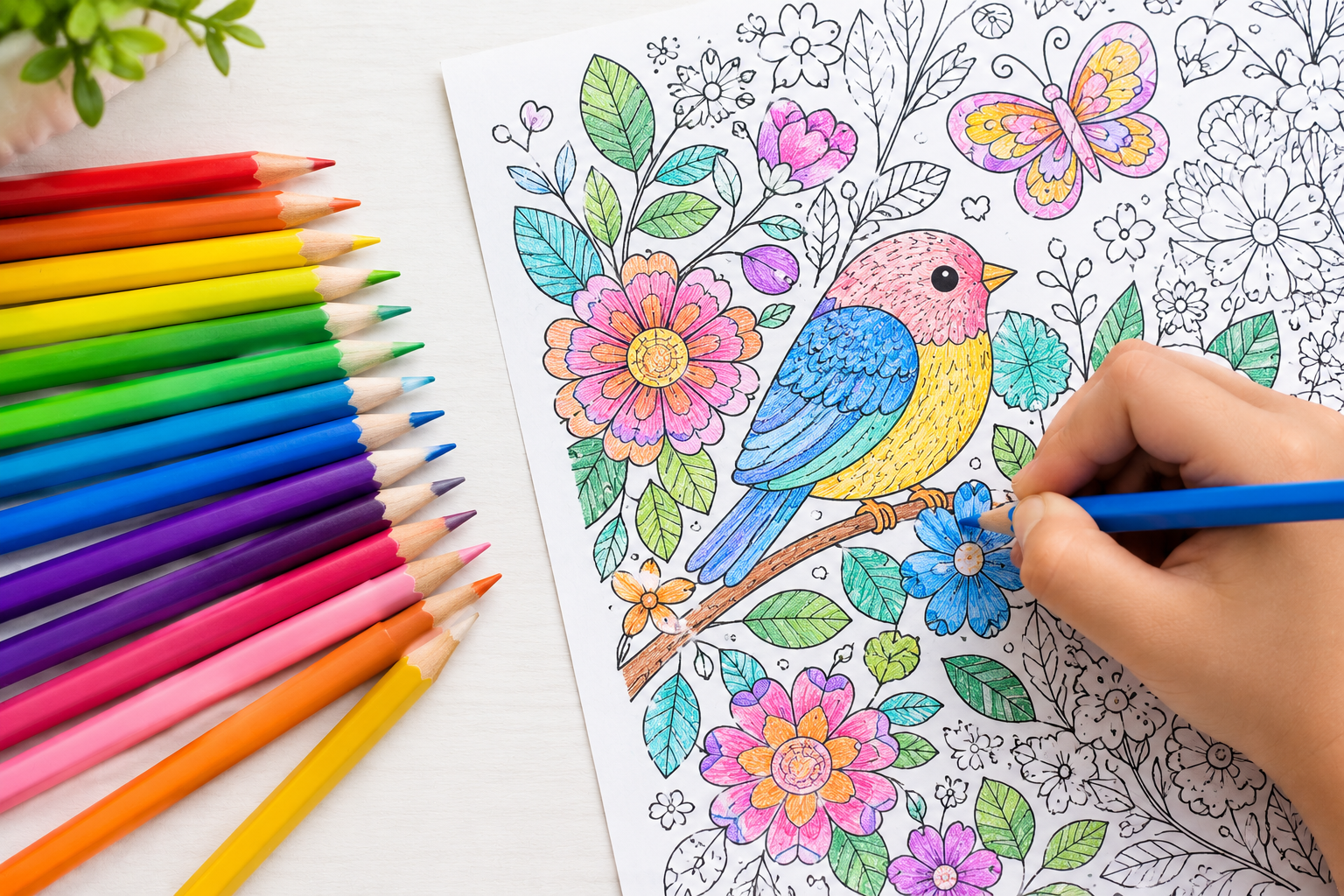 Mewarna dengan pencil warna