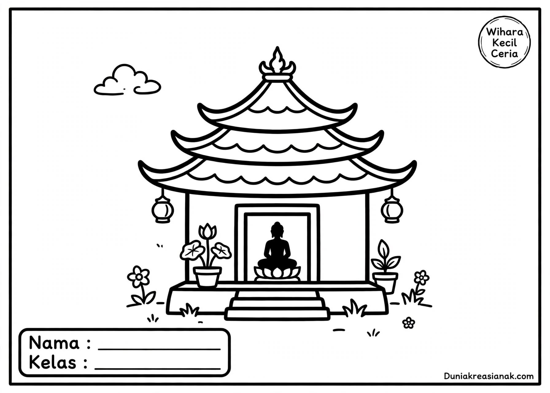 Coloring Page Wihara 2 image 20261022 065739