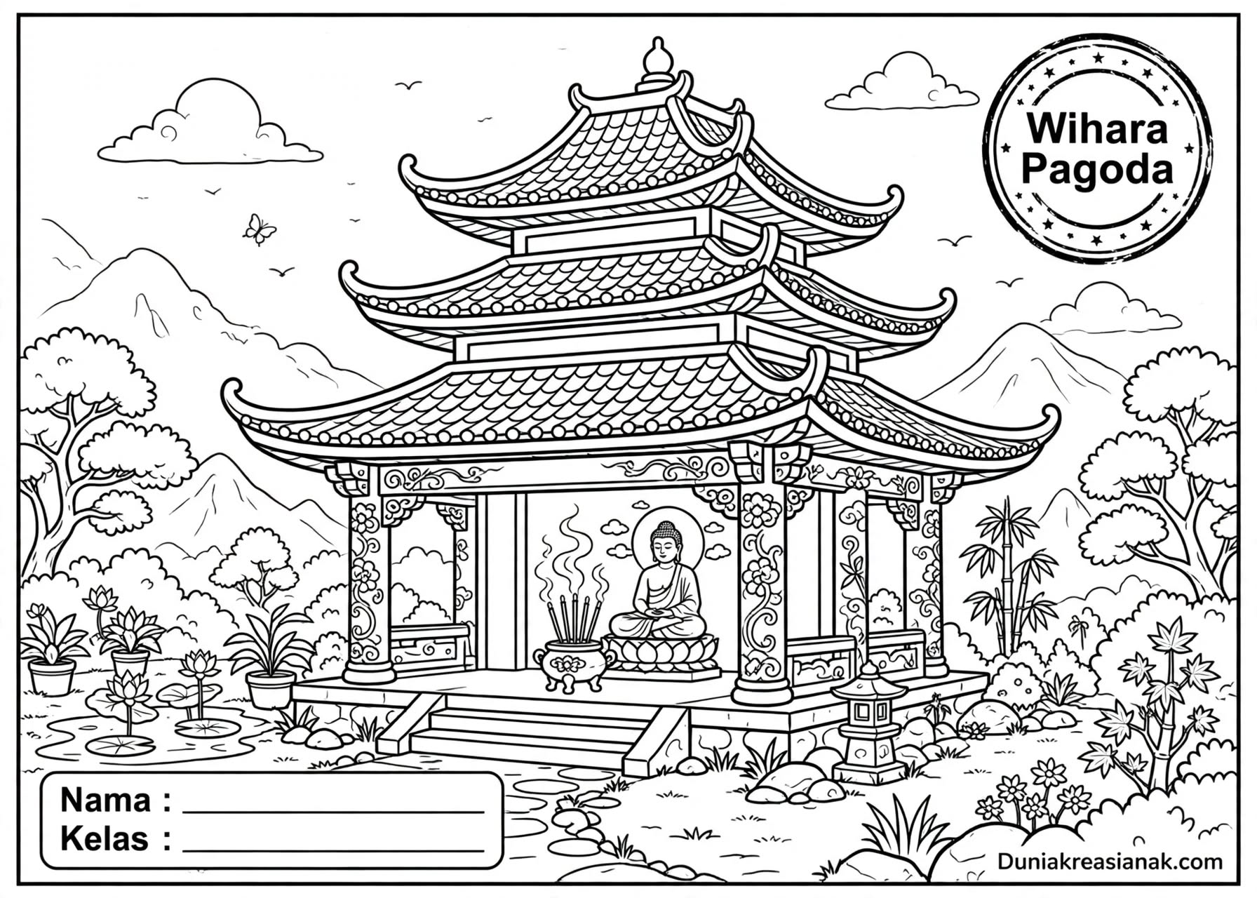 Coloring Page Wihara 3 image 20261022 065741