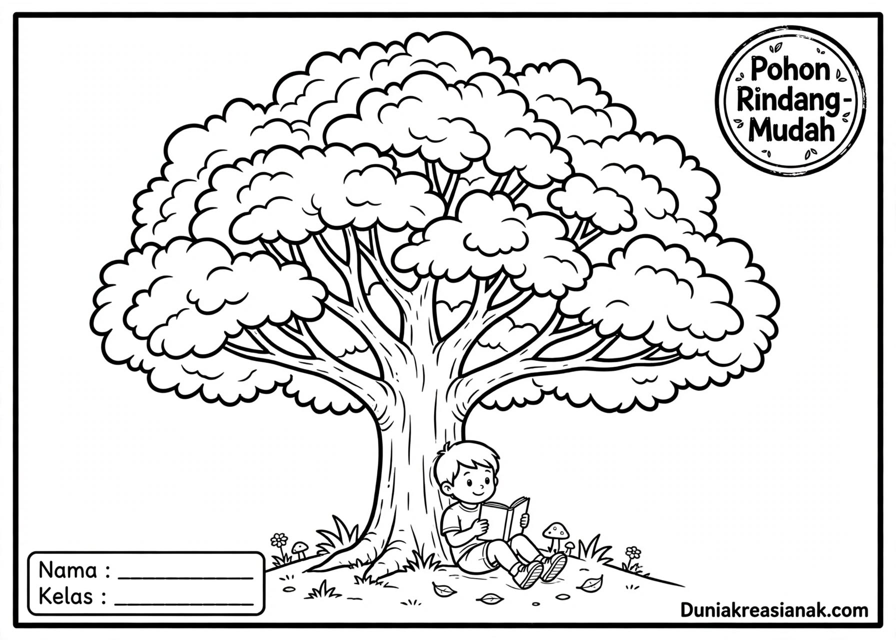 Coloring Page Bersantai di Bawah Pohon Rindang 2 image 20261023 115655