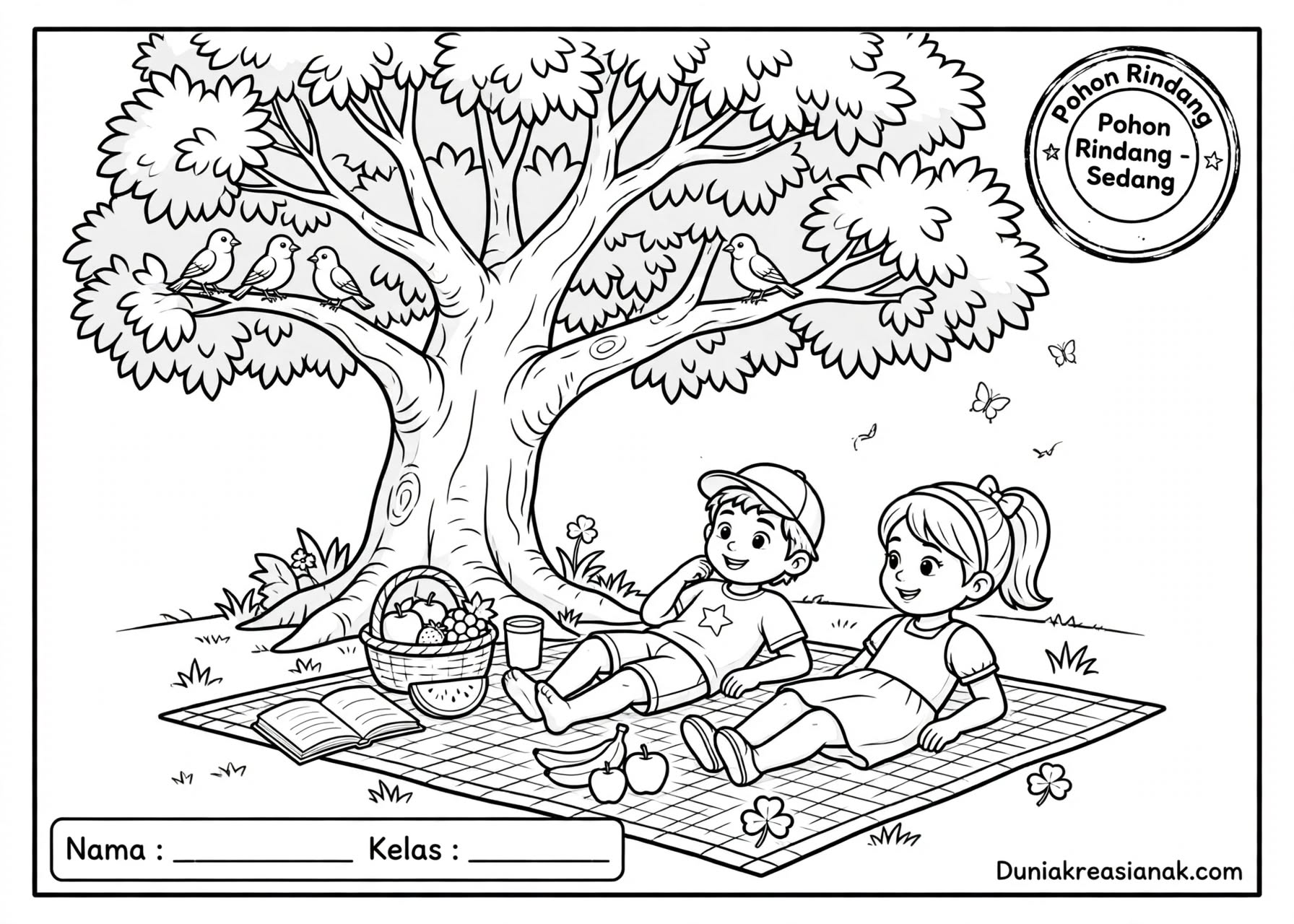 Coloring Page Bersantai di Bawah Pohon Rindang 3 image 20261023 115658