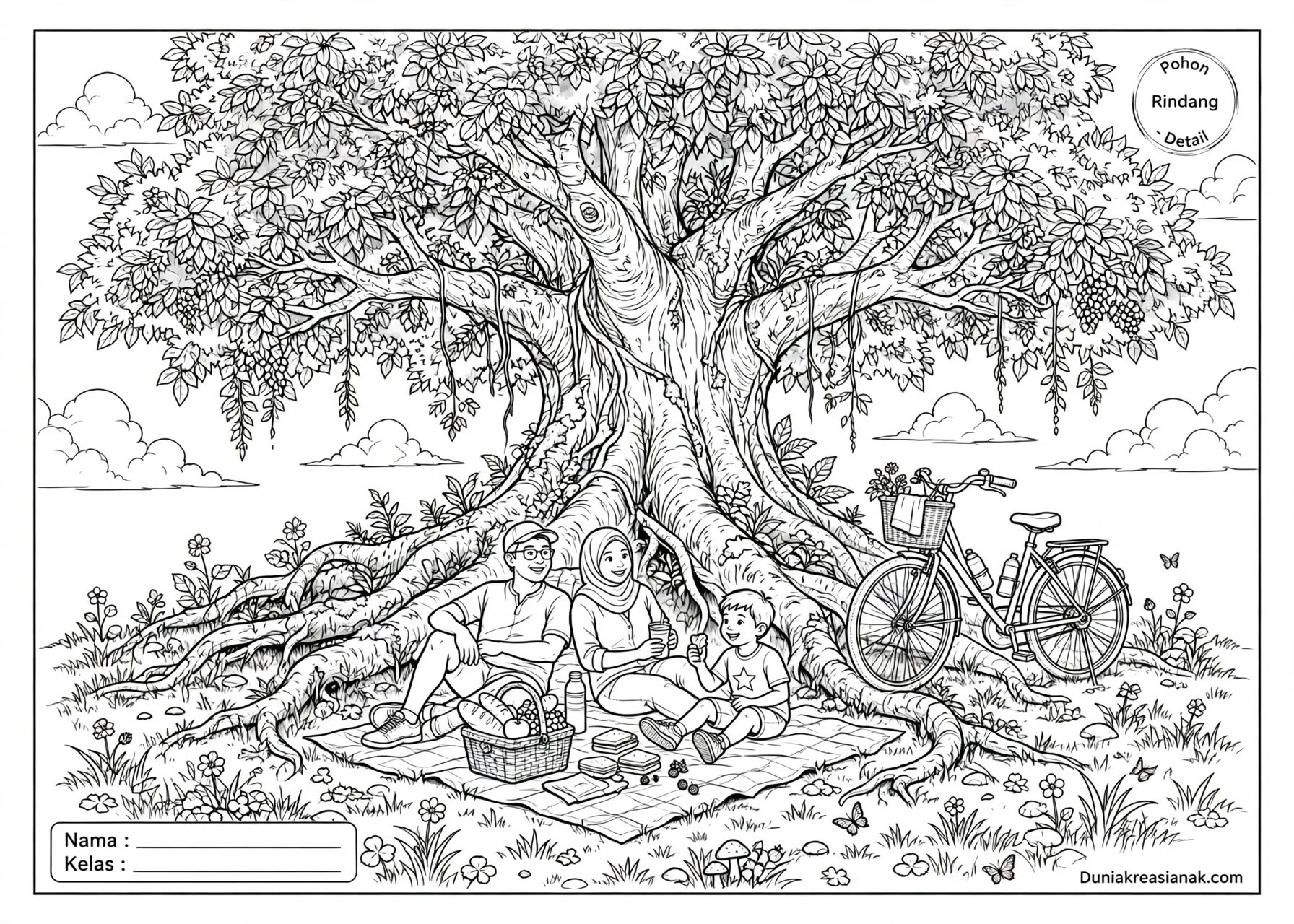 Coloring Page Bersantai di Bawah Pohon Rindang 4 image 20261023 115700